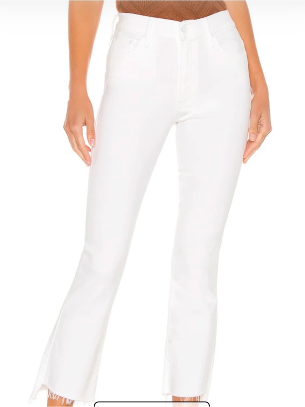 EUC MOTHER The Insider Crop Step Fray Jeans